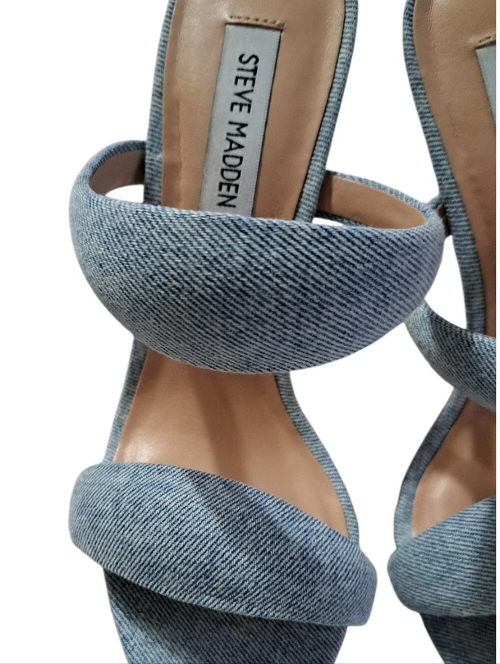 Steve Madden Sudden Denim Puffy Sandel - Picture 4 of 9